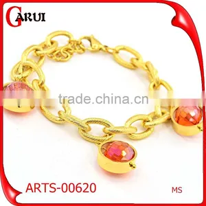 Stainless Steel Jewelry Crystal Pendant Gold Hand Chain Fashion Design Supplier's Choice thumbnail-2