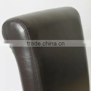 RCH-4065-4 Black High Back Roll Head PU Leather Dining Chair thumbnail-5