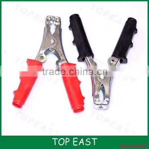 HIGH QULITY Battery Clamp With Terminal Ring RED BLACK COLOR thumbnail-1
