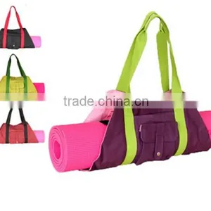 Reusable Eco-friendly Waterproof Canvas Yoga Mat Bag thumbnail-3