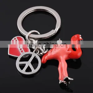 Key Ring Manufacturers Wholesale Pet Flamingo Keychain thumbnail-1