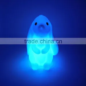 Cute Design Long Ear Plastic Rabbit Toys For Decoration French Lop Shaped Baby LED Night Light Toys thumbnail-6