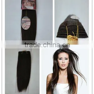 Wholesale Price 100% Remy Human Hair Yaki Weaving10'' thumbnail-1