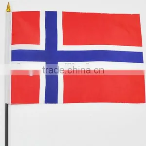 Wholesale Hand National Flag in Norway Design thumbnail-1