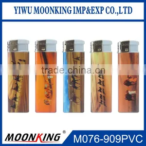 Plastic Refillable Oil Cigarette Lighter Customize Picture Cover Fire Flame Lighter thumbnail-1