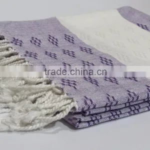 Natural Cotton Royal Fouta Sexy Beach Towel Heavy Peshtemal Hammam for Sale thumbnail-4