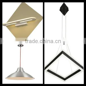 High Quality Led Simple White Decoration Aluminum+Acrylic Chandelier Light Model RT1012-600 thumbnail-4