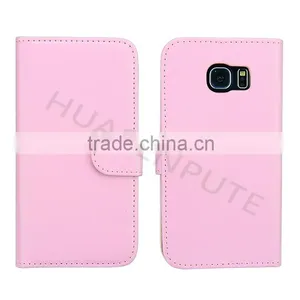 New! Flip PU Wallet Leather Case Cover For Samsung Galaxy S6 Edge Wallet Leather Case thumbnail-2