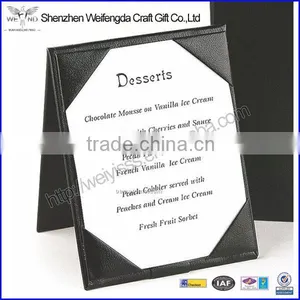 Unique Fashion 4.5*14'' PU Leather Drink Menu Holder thumbnail-3