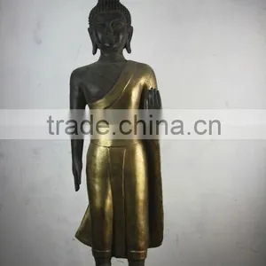 Thailand Standing Bronze Buddha thumbnail-1