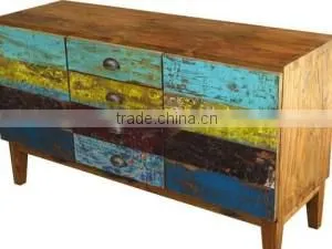 Boat Sideboard With 4 Drawers & 2 Doors thumbnail-1