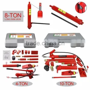 8 Ton Long Ram Jack | 4/10 Ton Power Hydraulic Jack Kit Body Frame Repair Tool thumbnail-1