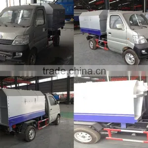 Garbage Dump Truck, Garbage Collection Truck, Mini Garbage Collection Vehicle thumbnail-1