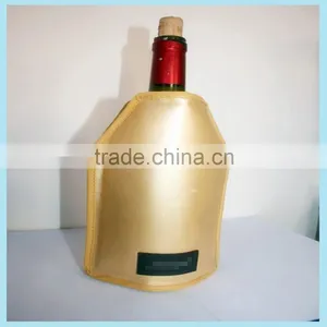 High Quality Neoprene Wine Bottle Cooler Wine Freezer Bag With Drawstring thumbnail-6