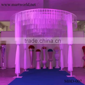 Beautiful White Round Shape Fabric Wedding Mandap Decoration for Weding Decoration Supplise in Guangzhou MBD-007 thumbnail-6