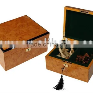 High Gloss Wooden Box for Chess Pieces Storage thumbnail-1