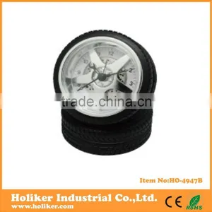 Double Wheel Tyre Table Clock for Promotion thumbnail-1