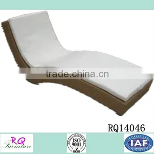 Poly Rattan Sunbed PE Rattan With Cushion thumbnail-1
