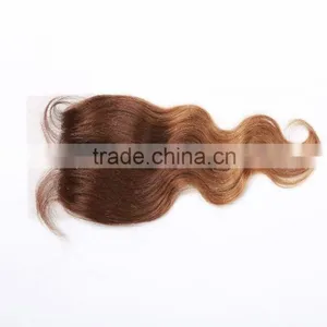 Hot Sale! Natural Color 4*4 Lace Top Closure 7A Human Virgin Hair Brazilian Body Wave Free/Middle 3 Part List Closure 10"20" thumbnail-3
