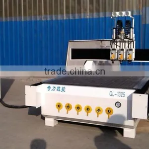 Pneumatic Tool Change Double Head CNC Wood Router for Sale QL-1325 thumbnail-6