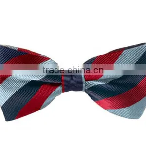 Fashion Mens Formal Striped Silk Bow Tie Self thumbnail-1