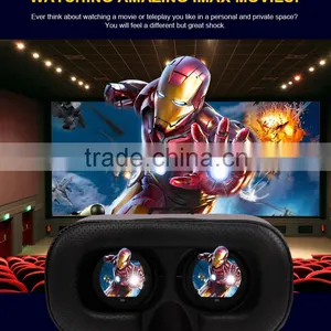 Cardboard Plastic Version 3D VR Complete Kit Virtual Reality Glasses Headset for Real HD 3d Experience, White thumbnail-1