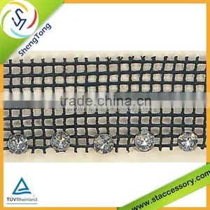 Acrylic Rhinestone Mesh Trim Stone Mesh Trims Rhinestone Trimming Metal Mesh thumbnail-1