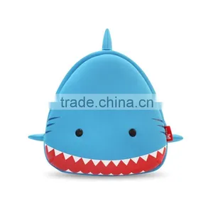 New Arrival Cute Shark Style Neoprene Children Cartoon Gift Bag Factory thumbnail-1