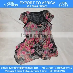 Facotry Selling Big Stock of High-end Second Used Silk Dress for Ladies in Africa in Bales thumbnail-1