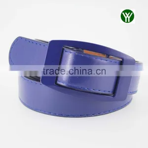 HOT 1 Inch Fashion PU Leather Belt Dress for Women With Blue Leather in Yiwu thumbnail-2