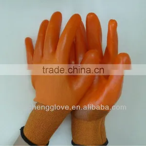 2014 Hot Sale PVC Dipped Safety Working Gloves thumbnail-1