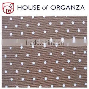 Flocking Organza Fabric for Holiday Decorations and Curtains thumbnail-1