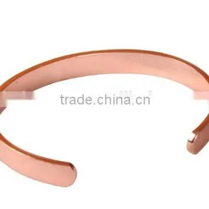 Metallic Bracelet Simple Pure Magnetic Copper Cuff Bracelet for Engraving Magnetic Health Care Cuff Bracelet Quality Choice Most Po thumbnail-2