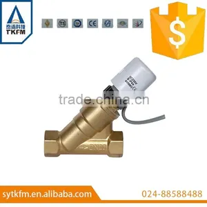 2016 Made in China Hot Sale 2 Way Dynamic Balancing Brass Valve SR204 AC24V 110V 220V thumbnail-1