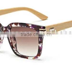 JMP648 Designer Gradient Lens Plastic Frame Sunglasses Bamboo thumbnail-2