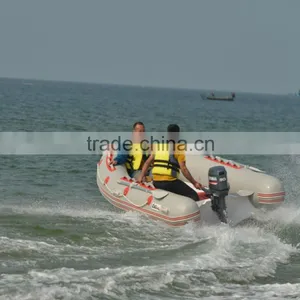 CE Certification and Fiberglass Hull Material Boat Inflatable thumbnail-1