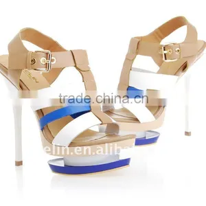 Women 2016 White Party Wear Sandals High Heel Sandals thumbnail-1