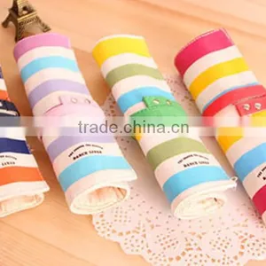 Newest Stripe Printing Roll up School Pencil Case Made in China thumbnail-1