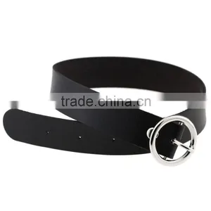 Punk Round Chain Goth Choker Harajuku Vintage PU Leather Neck Collar Maxi Necklaces Jewelry thumbnail-6