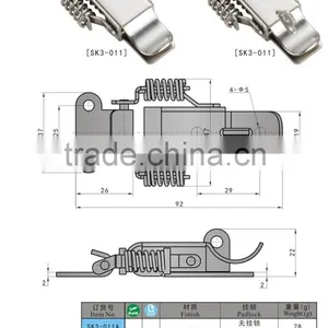 SK3-011 Spring Toggle Latch,Hood Latch Lock thumbnail-3
