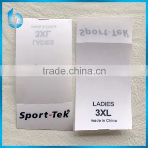 Export Environmental Damask Printed Size Label for Brand Garments thumbnail-1