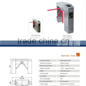 High Quality RFID Card Reader Visitor Management With Access Control Turnstile Gate thumbnail-4