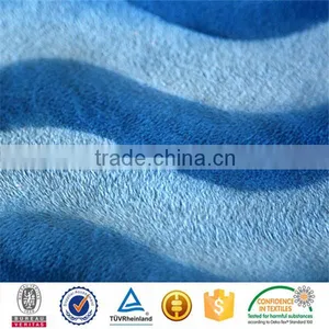 Stripes Printed Polyester Knit Fabric Long-plushed With Brushed for Blanket thumbnail-2