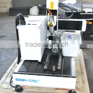 Jinan Manufacturer Wood Cnc Router 6090/desktop 4 Axis Cnc Router thumbnail-4