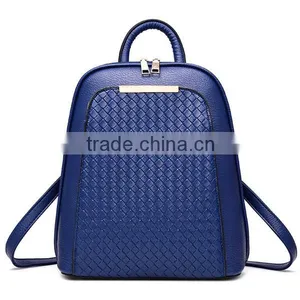 Leisure Knitting Teenage High Quality School Backpack Bags for Girls thumbnail-6