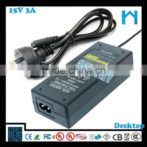 Durable Laptop 15v 3a ac dc Switch Power Adapter 45w thumbnail-1