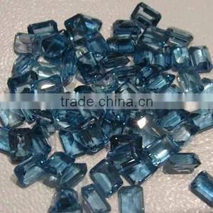 Blue Topaz Quartz Faceted Cut Loose Gemstone thumbnail-1
