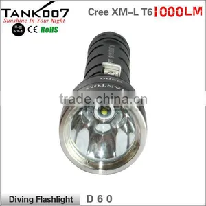 Tank007 D60 New Design 1000LM High Power Diving Flashlight, Diving Light, Diving Torch thumbnail-5