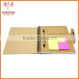 Hot Selling Eco Padfolio Hard Cover Notebook Custom Logo Promos Note Book Chinese Supplier thumbnail-2