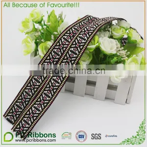 2.5cm Narrow Vintage Woven Jacquard Ribbon Trim thumbnail-2
